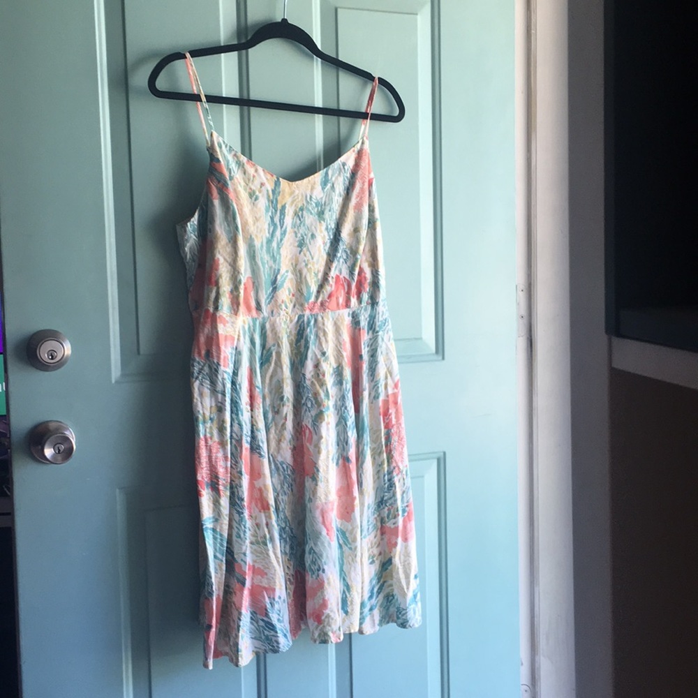 Watercolor print sundress